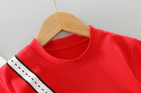 Load image into Gallery viewer, 2 Pieces Set Baby Kid Boys Cartoon T-Shirts And Solid Color Shorts Wholesale 220402344
