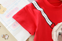 Load image into Gallery viewer, 2 Pieces Set Baby Kid Boys Cartoon T-Shirts And Solid Color Shorts Wholesale 220402344
