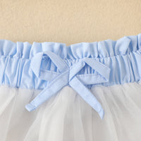 Load image into Gallery viewer, 3 Pieces Set Baby Kid Girls Bow Headwear Solid Color T-Shirts And Lace Skirts Wholesale 220402345

