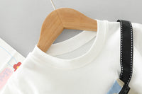 Load image into Gallery viewer, 2 Pieces Set Baby Kid Boys Color-blocking Print Tops And Camo Shorts Wholesale 220402365
