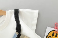 Load image into Gallery viewer, 2 Pieces Set Baby Kid Boys Color-blocking Print Tops And Camo Shorts Wholesale 220402365
