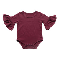 Load image into Gallery viewer, Baby Girls Solid Color Rompers Wholesale 22040244
