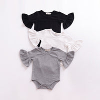 Load image into Gallery viewer, Baby Girls Solid Color Rompers Wholesale 22040244
