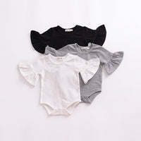 Load image into Gallery viewer, Baby Girls Solid Color Rompers Wholesale 22040244
