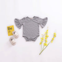 Load image into Gallery viewer, Baby Girls Solid Color Rompers Wholesale 22040244
