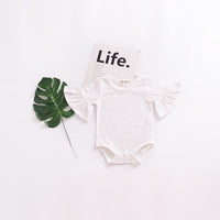 Load image into Gallery viewer, Baby Girls Solid Color Rompers Wholesale 22040244
