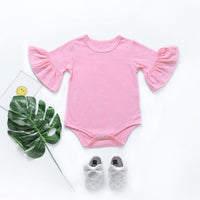 Load image into Gallery viewer, Baby Girls Solid Color Rompers Wholesale 22040244
