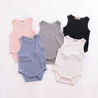 Load image into Gallery viewer, Baby Unisex Solid Color Rompers Wholesale 22040251
