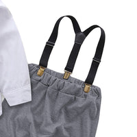 Load image into Gallery viewer, 2 Pieces Set Baby Boys Bow Shirts And Solid Color Jumpsuits Wholesale 22040261
