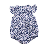 Load image into Gallery viewer, Baby Girls Flower Print Rompers Wholesale 22040273
