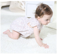 Load image into Gallery viewer, Baby Girls Flower Print Rompers Wholesale 22040273
