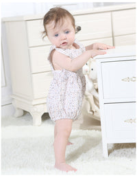 Load image into Gallery viewer, Baby Girls Flower Print Rompers Wholesale 22040273
