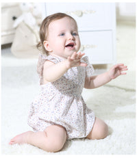 Load image into Gallery viewer, Baby Girls Flower Print Rompers Wholesale 22040273
