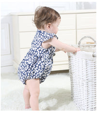 Load image into Gallery viewer, Baby Girls Flower Print Rompers Wholesale 22040273
