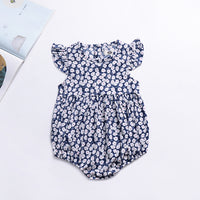 Load image into Gallery viewer, Baby Girls Flower Print Rompers Wholesale 22040273
