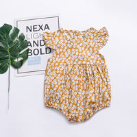 Load image into Gallery viewer, Baby Girls Flower Print Rompers Wholesale 22040273
