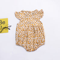 Load image into Gallery viewer, Baby Girls Flower Print Rompers Wholesale 22040273
