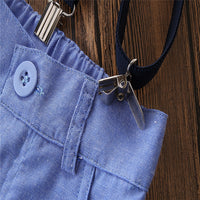 Load image into Gallery viewer, 2 Pieces Set Baby Kid Boys Birthday Party Bow Shirts And Color-blocking Rompers Wholesale 22040275
