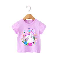 Load image into Gallery viewer, Baby Kid Girls Letters Flower Love heart Animals Star Unicorn Print T-Shirts Wholesale 013911979
