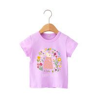 Load image into Gallery viewer, Baby Kid Girls Letters Flower Love heart Animals Star Unicorn Print T-Shirts Wholesale 013911979
