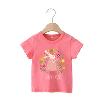 Load image into Gallery viewer, Baby Kid Girls Letters Flower Love heart Animals Star Unicorn Print T-Shirts Wholesale 013911979
