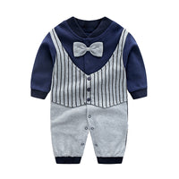 Load image into Gallery viewer, Baby Unisex Striped Animals Cartoon Print Jumpsuits Wholesale 220407128
