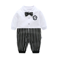Load image into Gallery viewer, Baby Unisex Striped Animals Cartoon Print Jumpsuits Wholesale 220407128
