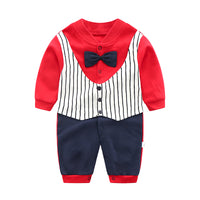 Load image into Gallery viewer, Baby Unisex Striped Animals Cartoon Print Jumpsuits Wholesale 220407128
