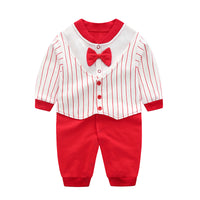 Load image into Gallery viewer, Baby Unisex Striped Animals Cartoon Print Jumpsuits Wholesale 220407128

