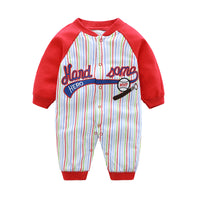 Load image into Gallery viewer, Baby Unisex Striped Animals Cartoon Print Jumpsuits Wholesale 220407128
