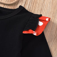 Load image into Gallery viewer, 3 Pieces Set Baby Kid Girls Polka dots Tops Dresses And Bow Headwear Wholesale 220407130
