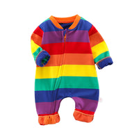 Load image into Gallery viewer, Baby Unisex Striped Rainbow Jumpsuits Wholesale 220407137
