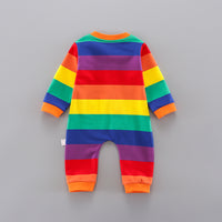 Load image into Gallery viewer, Baby Unisex Striped Rainbow Jumpsuits Wholesale 220407137
