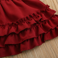 Load image into Gallery viewer, 3 Pieces Set Baby Girls Leopard Rompers And Solid Color Skirts Bow Headwear Wholesale 220407154
