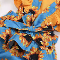 Load image into Gallery viewer, Baby Girls Flower Leopard Polka dots Print Rompers And Accessories Headwear Wholesale 220407165
