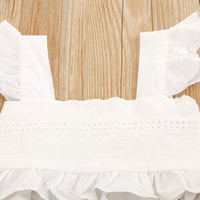 Load image into Gallery viewer, 2 Pieces Set Baby Kid Girls Solid Color Lace Tops And Leopard Shorts Wholesale 220407167
