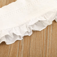 Load image into Gallery viewer, 2 Pieces Set Baby Kid Girls Solid Color Lace Tops And Leopard Shorts Wholesale 220407167
