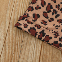 Load image into Gallery viewer, 2 Pieces Set Baby Kid Girls Solid Color Lace Tops And Leopard Shorts Wholesale 220407167
