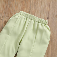 Load image into Gallery viewer, 2 Pieces Set Baby Kid Girls Muslin&amp;Ribbed Tank Tops And Solid Color Pants Wholesale 220407225
