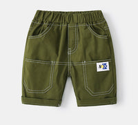Load image into Gallery viewer, Kid Boys Solid Color Letters Shorts Wholesale 220407242
