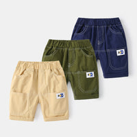 Load image into Gallery viewer, Kid Boys Solid Color Letters Shorts Wholesale 220407242
