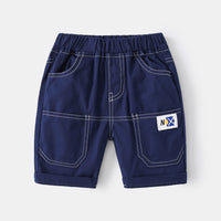 Load image into Gallery viewer, Kid Boys Solid Color Letters Shorts Wholesale 220407242
