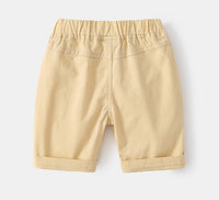 Load image into Gallery viewer, Kid Boys Solid Color Expression Shorts Wholesale 220407243
