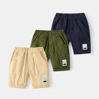 Load image into Gallery viewer, Kid Boys Solid Color Expression Shorts Wholesale 220407243
