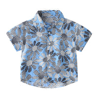 Load image into Gallery viewer, Baby Kid Boys Flower Cartoon Graphic Print Shirts Wholesale 220407245
