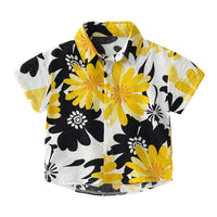Load image into Gallery viewer, Baby Kid Boys Flower Cartoon Graphic Print Shirts Wholesale 220407245
