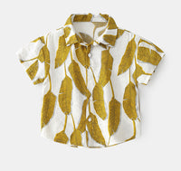 Load image into Gallery viewer, Baby Kid Boys Flower Cartoon Graphic Print Shirts Wholesale 220407245
