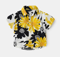 Load image into Gallery viewer, Baby Kid Boys Flower Cartoon Graphic Print Shirts Wholesale 220407245

