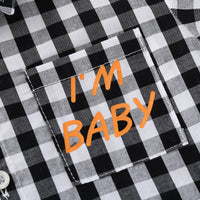 Load image into Gallery viewer, Baby Kid Boys Letters Checked Shirts Wholesale 220407255
