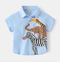 Load image into Gallery viewer, Baby Kid Unisex Animals Print Shirts Wholesale 220407264

